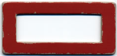 Li'l Davis - Chipboard Rectangle Frames - Rust  (sold in 3's)