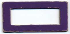 Li'l Davis - Chipboard Rectangle Frames - Purple  (sold in 3's)