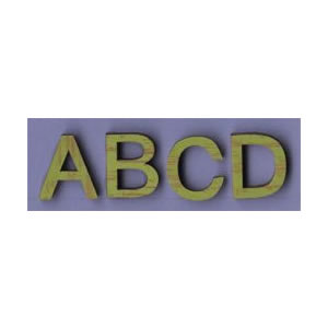 Li'l Davis Designs - Playful Alphabet- Antq Green  (sold in 3's)