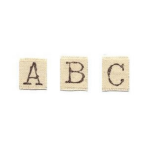 Li'l Davis Designs - Canvas Alpha U/case  (sold in 3's)