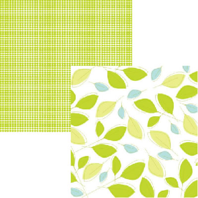 Luxe Designs - Capris - Basil 12x12 d/sided paper  (pack of 10)
