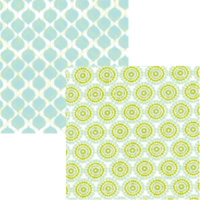 Luxe Designs - Capris - Chives 12x12 d/sided paper  (pack of 10)
