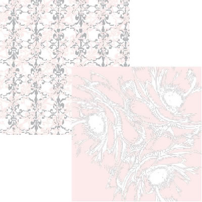 Luxe Designs - Cashmere Sweater II - Cotton Candy 12x12 d/sided paper  (pack of 10)