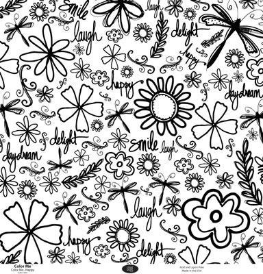 Luxe Designs - Colour Me.. Happy 12x12 paper  (pack of 10)