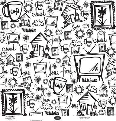 Luxe Designs - Colour Me.. Cozy 12x12 paper  (pack of 10)