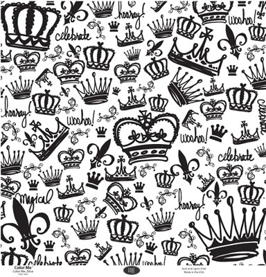 Luxe Designs - Colour Me.. Diva 12x12 paper  (pack of 10)