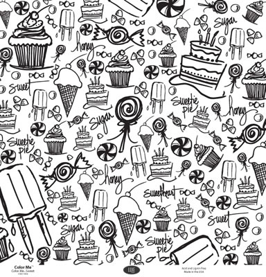 Luxe Designs - Colour Me.. Sweet 12x12 paper  (pack of 10)