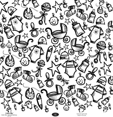 Luxe Designs - Colour Me.. Special Delivery 12x12 paper  (pack of 10)