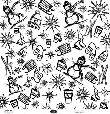 Luxe Designs - Colour Me.. Frosty 12x12 paper  (pack of 10)