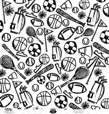 Luxe Designs - Colour Me.. Sporty 12x12 paper  (pack of 10)