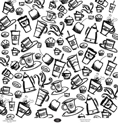 Luxe Designs - Colour Me.. Percolated 12x12 paper  (pack of 10)