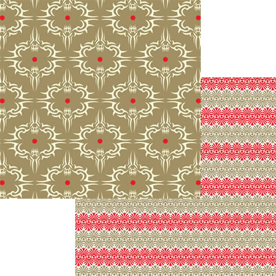 Luxe Designs - Champagne 12x12 d/sided paper  (pack of 10)