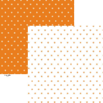 Luxe Designs - Simple Calico Orange 12x12 d/sided paper  (pack of 10)
