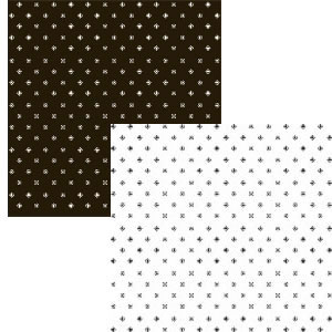Luxe Designs - Simple Calico Black 12x12 d/sided paper  (pack of 10)