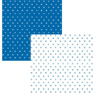 Luxe Designs - Simple Calico Blue 12x12 d/sided paper  (pack of 10)