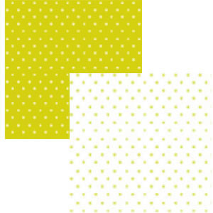 Luxe Designs - Simple Calico Lime 12x12 d/sided paper  (pack of 10)