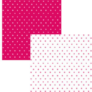 Luxe Designs - Simple Calico Pink 12x12 d/sided paper  (pack of 10)