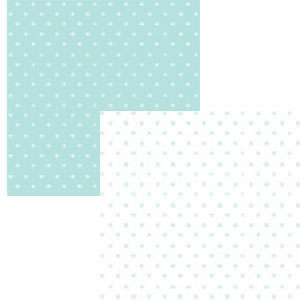 Luxe Designs - Simple Calico Turquoise 12x12 d/sided paper  (pack of 10)
