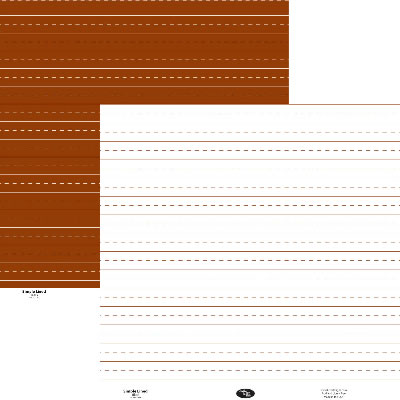 Luxe Designs - Simple Lined Brown 12x12 d/sided paper  (pack of 10)