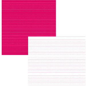Luxe Designs - Simple Lined Pink 12x12 d/sided paper  (pack of 10)