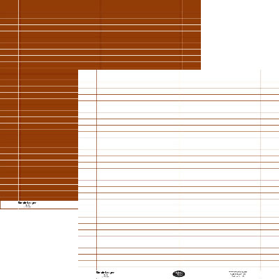 Luxe Designs - Simple Ledger Brown 12x12 d/sided paper  (pack of 10)