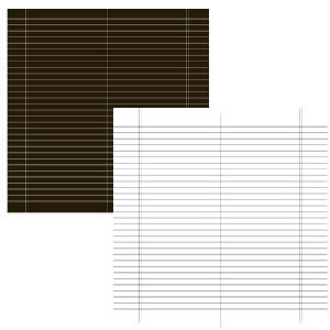 Luxe Designs - Simple Ledger Black 12x12 d/sided paper  (pack of 10)
