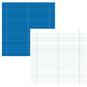 Luxe Designs - Simple Ledger Blue 12x12 d/sided paper  (pack of 10)