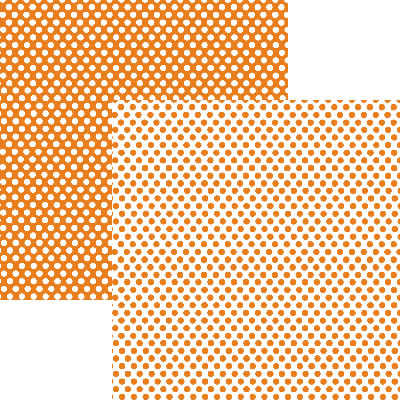 Luxe Designs - Simple Dot Orange 12x12 d/sided paper  (pack of 10)