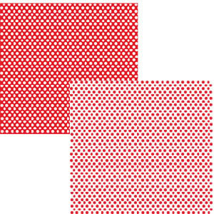 Luxe Designs - Simple Dot Red 12x12 d/sided paper  (pack of 10)