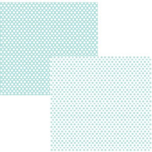 Luxe Designs - Simple Dot Turquoise 12x12 d/sided paper  (pack of 10)