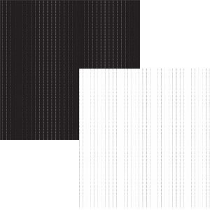Luxe Designs - Simple Pinstripe Black 12x12 d/sided paper  (pack of 10)