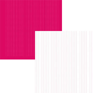 Luxe Designs - Simple Pinstripe Pink 12x12 d/sided paper  (pack of 10)