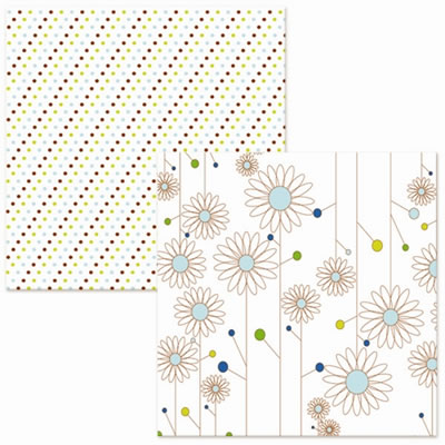 Luxe Designs - Ecology - Home Grown d/sided 12x12 paper  (pack of 10)