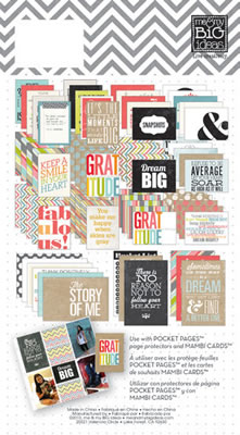 Me & My Big Ideas - Pocket Pages - Themed Cards 72pc - Story of Me  (sold in 3's)