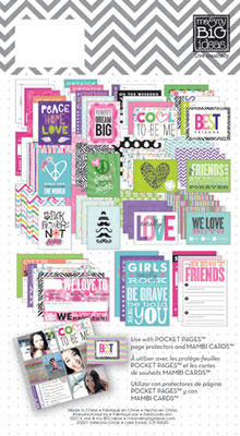 Me & My Big Ideas - Pocket Pages - Themed Cards 72pc - Tween  (sold in 3's)