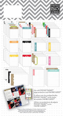 Me & My Big Ideas - Pocket Pages - Themed Cards 72pc - Journalling  (sold in 3's)