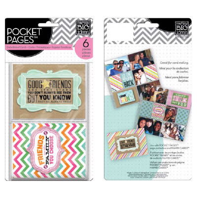 Me & My Big Ideas -  3D Embellished Cards - Good Friends  (sold in 3's)