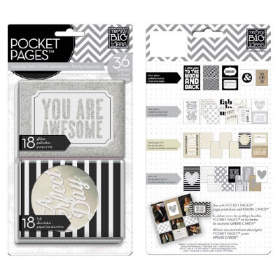 Me & My Big Ideas -  Glitter/Foil Specialty Cards - You Are Awesome  (sold in 3's)