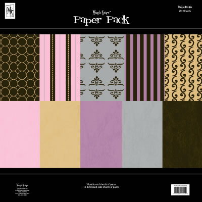 Magic Scraps - 12x12 Paper Pack- Debutante 20 sheets  (sold individually)
