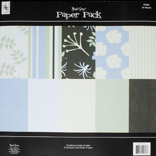 Magic Scraps - 12x12 Paper Pack- Oasis 20 sheets  (sold individually)