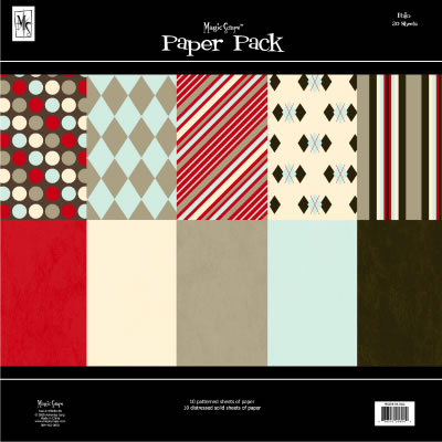 Magic Scraps - 12x12 Paper Pack- Polo 20 sheets  (sold individually)