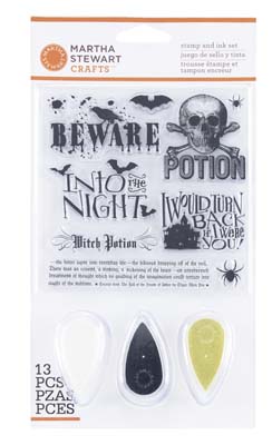 Martha Stewart Crafts - Stamps & Ink Set - Classic Halloween  (sold individually)