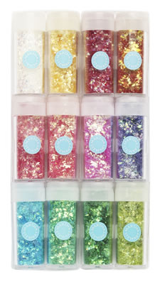 Martha Stewart Crafts - Glitter Set - Iridescent Vintage Leaf Glitter 12pk  (sold individually)