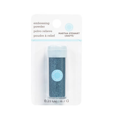 Martha Stewart - Glitter Embossing Powder  Turquoise  *discontinued* MSC (sold in 3's)