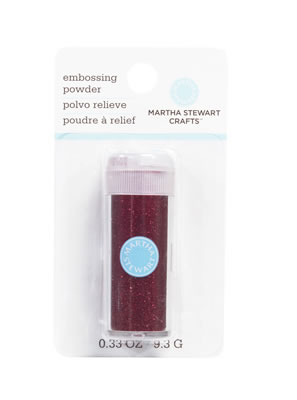 Martha Stewart - Glitter Embossing Powder  Garnet  *discontinued* MSC (sold in 3's)