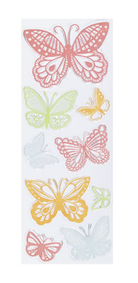 Martha Stewart - Clear Stamps - Doily Lace Butterflies  (sold individually)