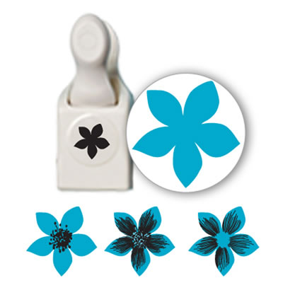 Martha Stewart Crafts -  Stamp & Punch Set - Flower - includes medium craft punch & 3 stamps  (sold individually)