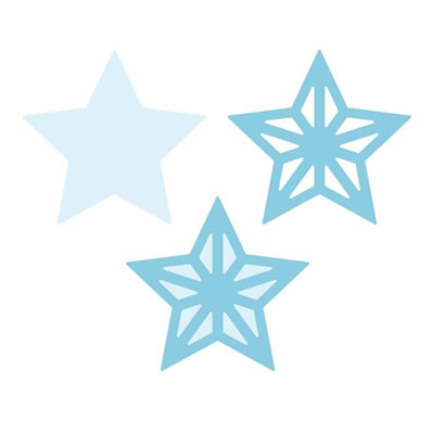 Martha Stewart Crafts - Layering Punch - Star  (sold individually)
