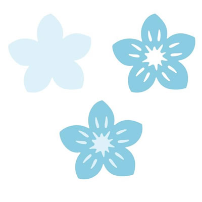 Martha Stewart Crafts - Layering Punch - Pansy  (sold individually)
