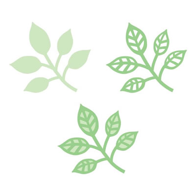 Martha Stewart Crafts - Layering Punch - Frond  (sold individually)